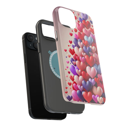 Shamo's Phone Case | MagSafe Compatible | Love Hearts Theme for iPhone 17 and more