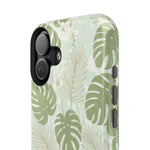 Tropical Monstera Phone Case, Impact-Resistant Magnetic iPhone Cover with MagSafe Compatibility