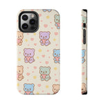 Cute Pastel Bear Impact Phone Case | Heart & Star Kawaii Pattern  Shamo's iPhone 12 Pro