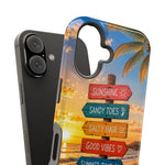 Hello Summer Phone Case — Tropical Beach MagSafe Impact-Resistant Case