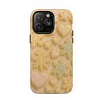 Heart & Snowflake Holiday iPhone Case — compatible with MagSafe - Shamo's