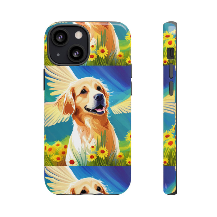 Tough Cases Golden Retriever with Wings Phone case