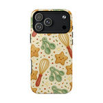 Baking Holiday iPhone Case — Cute Whisk & Cookie Pattern | compatible with MagSafe  Shamo's iPhone 17 Pro Max / Glossy