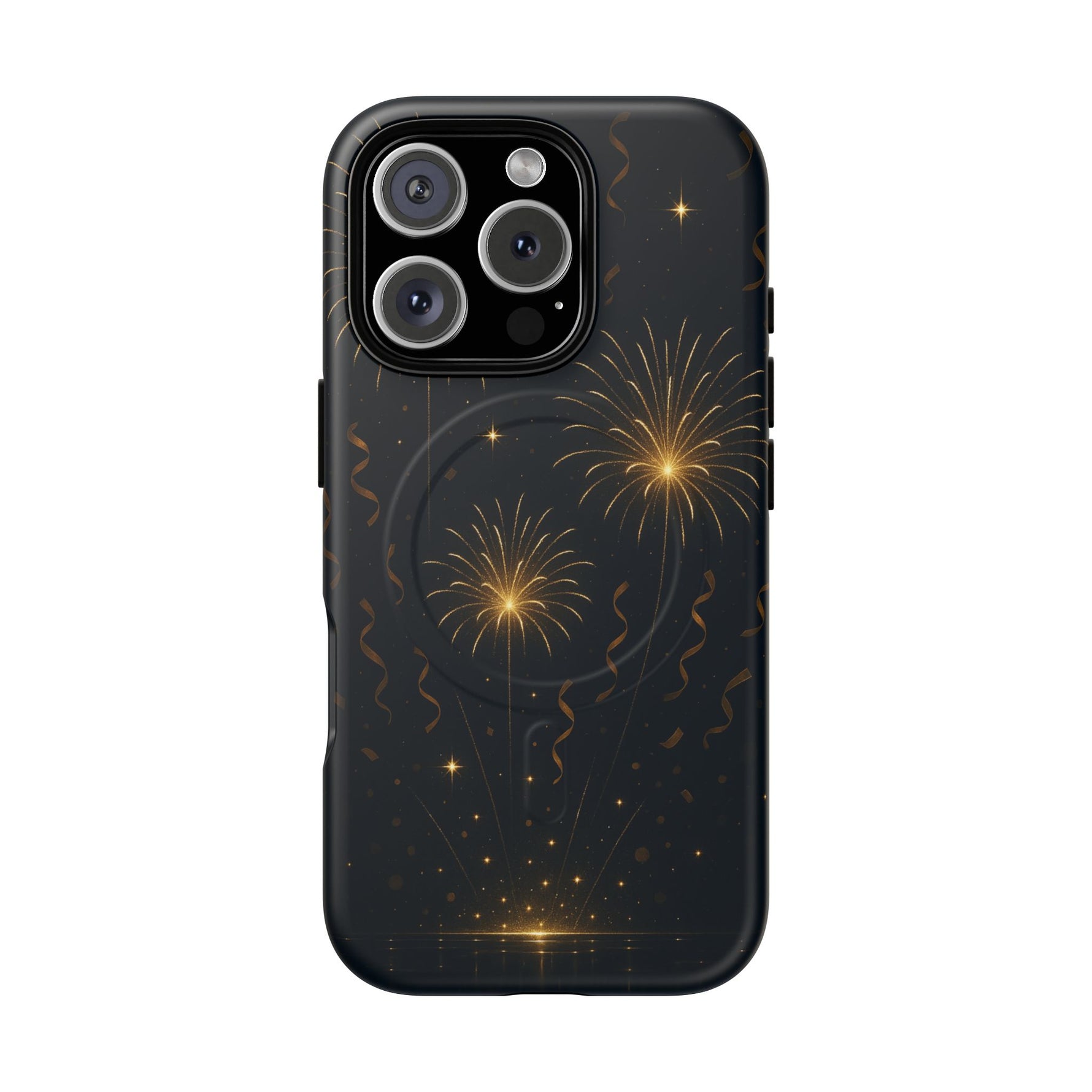 Gold Fireworks Celebration iPhone Case with MagSafe - Shamo's