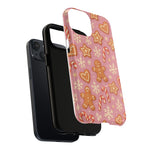 Pink Gingerbread Holiday iPhone Case with MagSafe compatibility  Shamo's