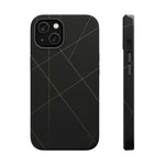 Black Geometric Design iPhone Case | MagSafe  Shamo's iPhone 14 / Matte
