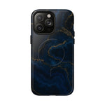 Midnight Marble iPhone Case with MagSafe - iPhone 14 Pro Max / Glossy - Shamo's