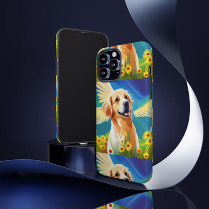 Tough Cases Golden Retriever with Wings Phone case