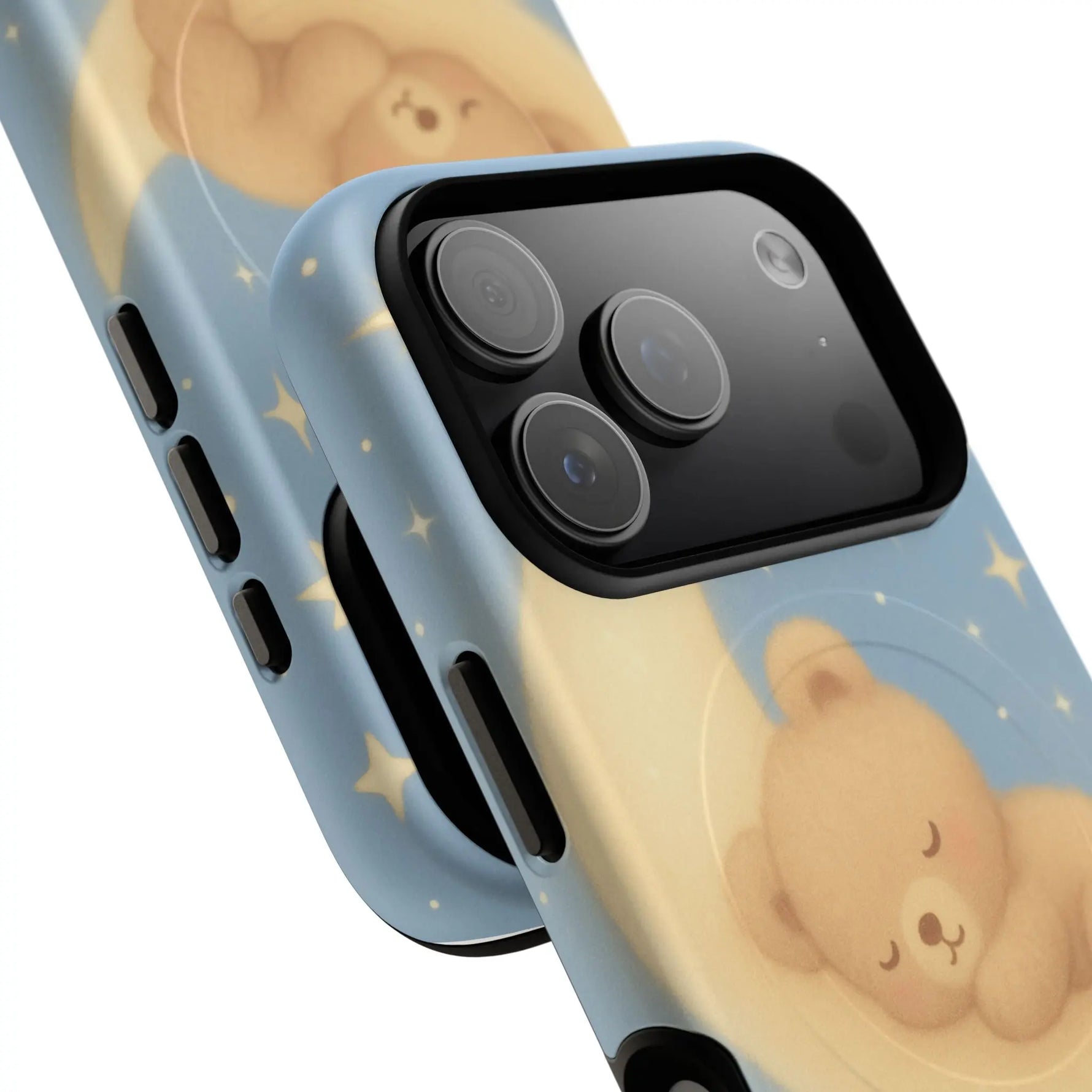 Sleepy Teddy Bear & Stars iPhone Case with MagSafe  Shamo's