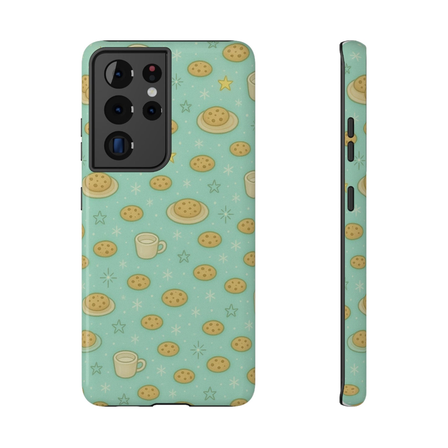 Cookie & Coffee Pattern Tough iPhone Case — Impact-Resistant