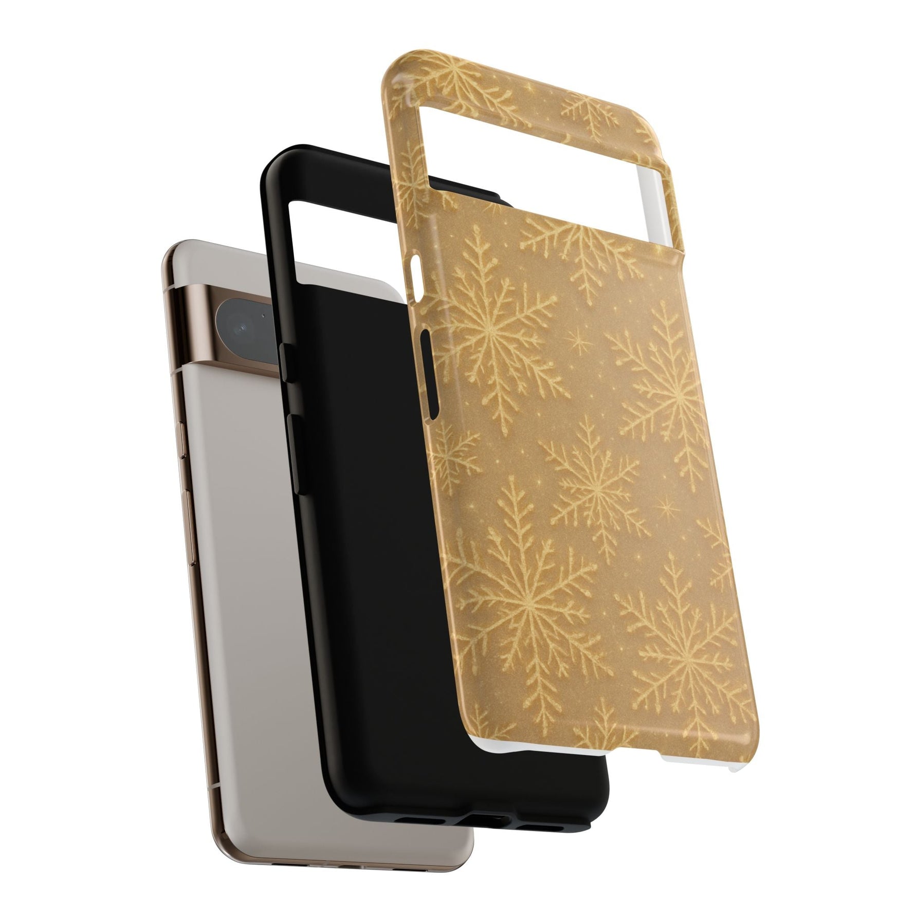 Golden Snowflake Holiday iPhone Case  Shamo's
