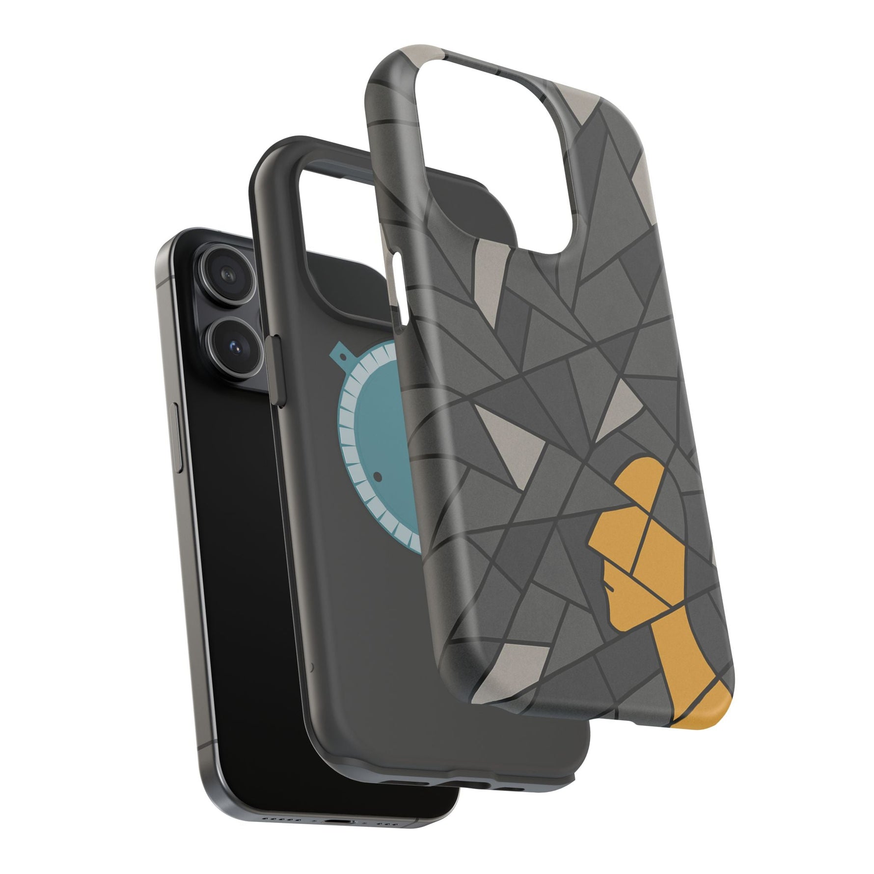 “Rebuilding Myself” Abstract iPhone Case — Magnetic MagSafe Impact-Resistant  Shamo's
