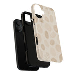 Neutral Pebble Pattern Tough iPhone Case  Shamo's