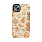 Funda para teléfono con diseño de gatos y perros y MagSafe