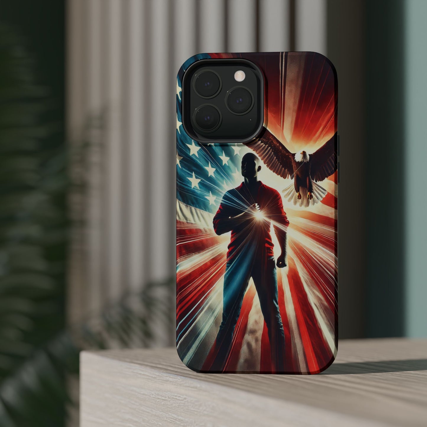 Magnetic Tough Phone Case with MagSafe Compatibility - Proud American Design Edition