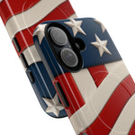 Patriotic iPhone Cases - MagSafe Tough American Flag Design - Shamo's