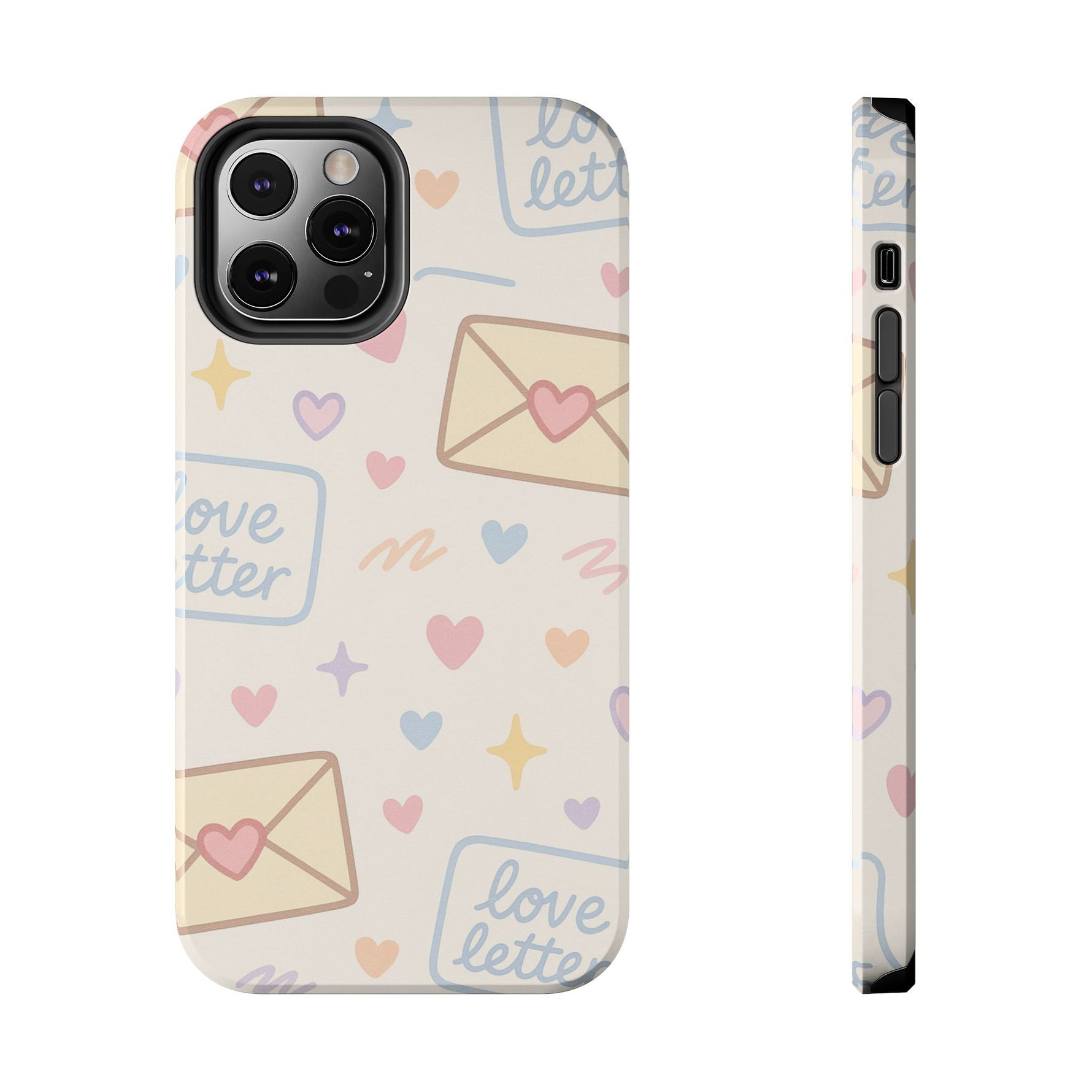 Pastel Love Letter Hearts Impact Phone Case  Shamo's iPhone 12 Pro