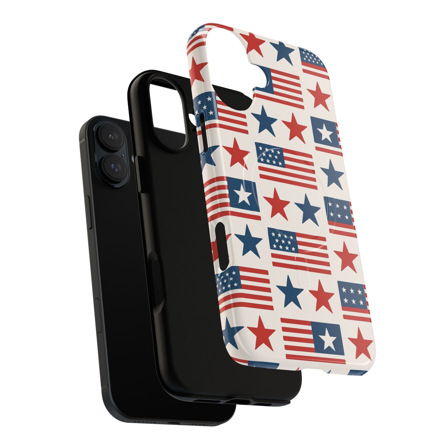 Patriotic American Flag iPhone Case | MagSafe