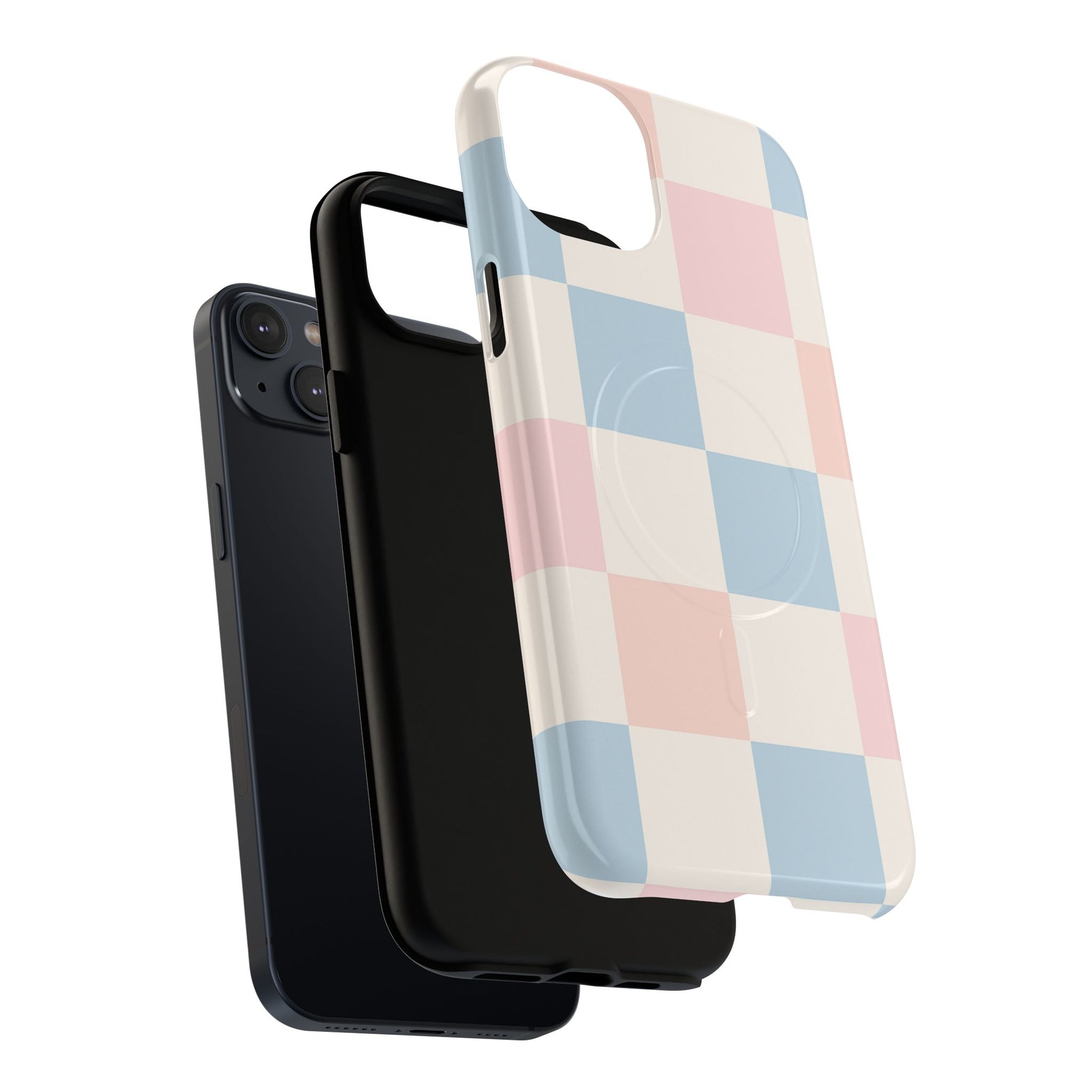 Pastel Checkerboard Pattern iPhone Cases - MagSafe - Shamo's