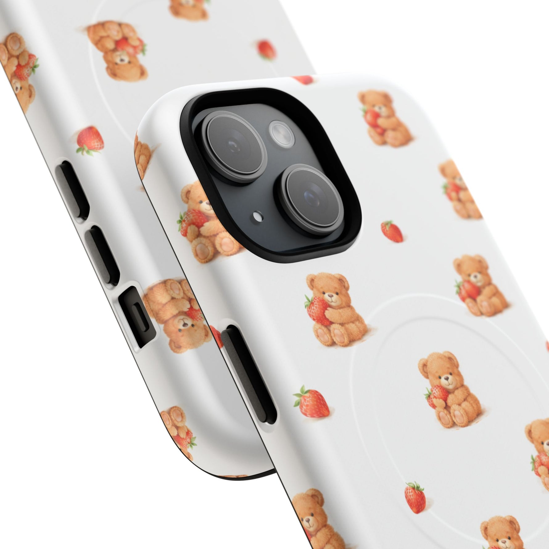 Strawberry Teddy iPhone Case with MagSafe