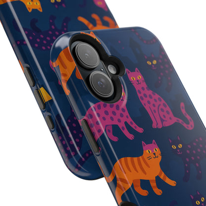 Colorful Cat Phone Case - MagSafe Impact-Resistant