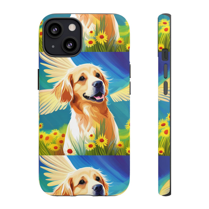 Tough Cases Golden Retriever with Wings Phone case