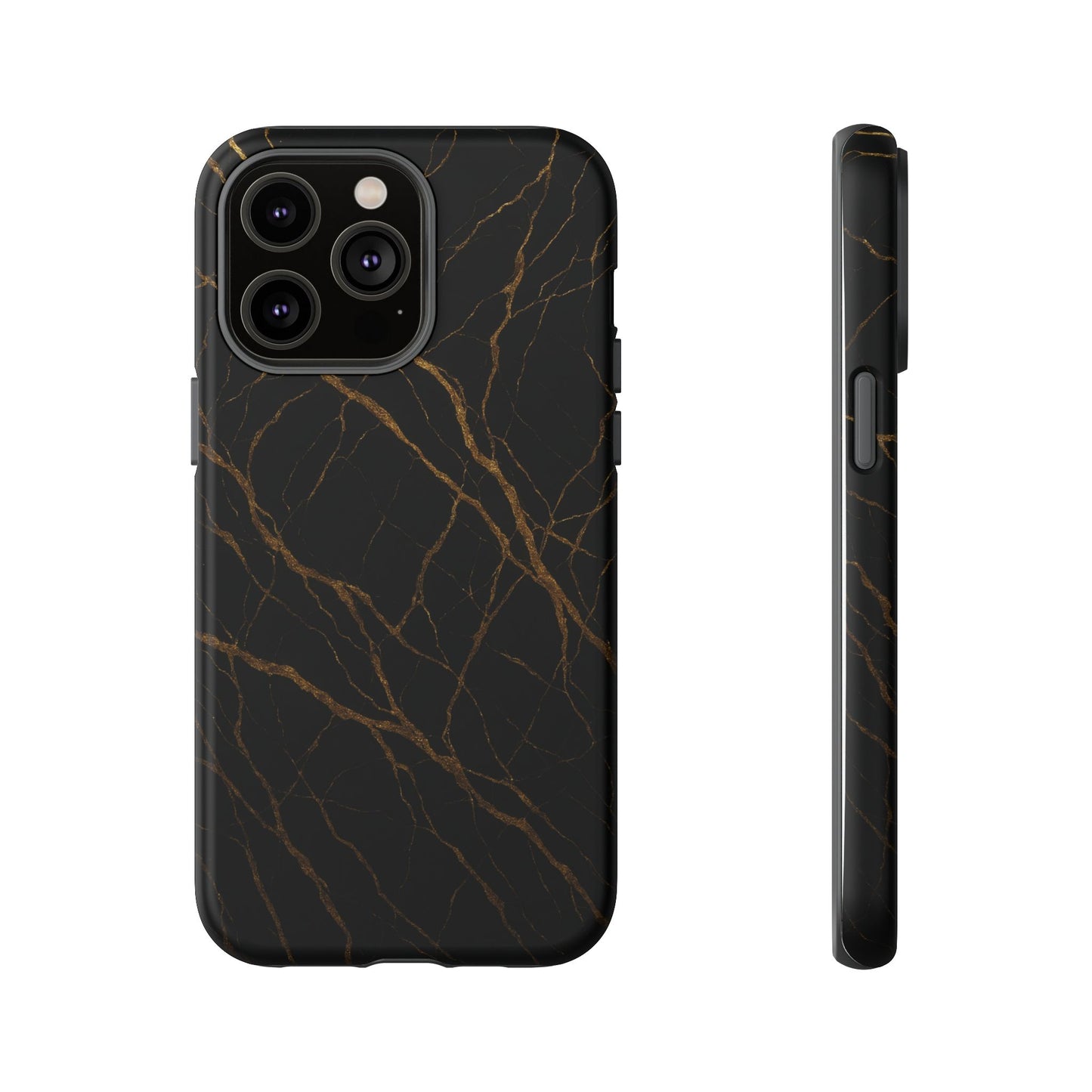 Black Marble Tough iPhone Case - Shamo's