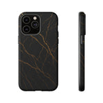 Black Marble Tough iPhone Case - Shamo's