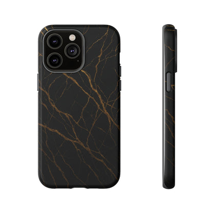 Black Marble Tough iPhone Case - Shamo's