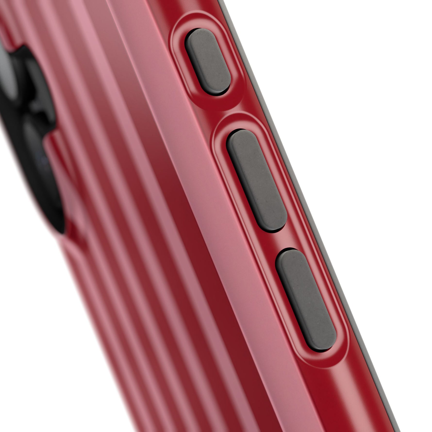 Red Burgundy  Stripes Magnetic Impact-Resistant Phone Case | MagSafe Compatible