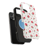 Rose Pattern Impact-Resistant iPhone Case | MagSafe