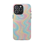Rainbow Marble Swirl iPhone Case with MagSafe - Shamo's