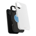 White Solid Color MagSafe Compatible Impact-Resistant Phone Case