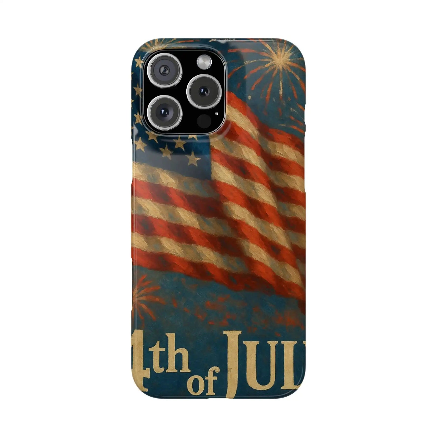 Fundas delgadas para teléfono con la inscripción 4 de julio para iPhone 17 y más