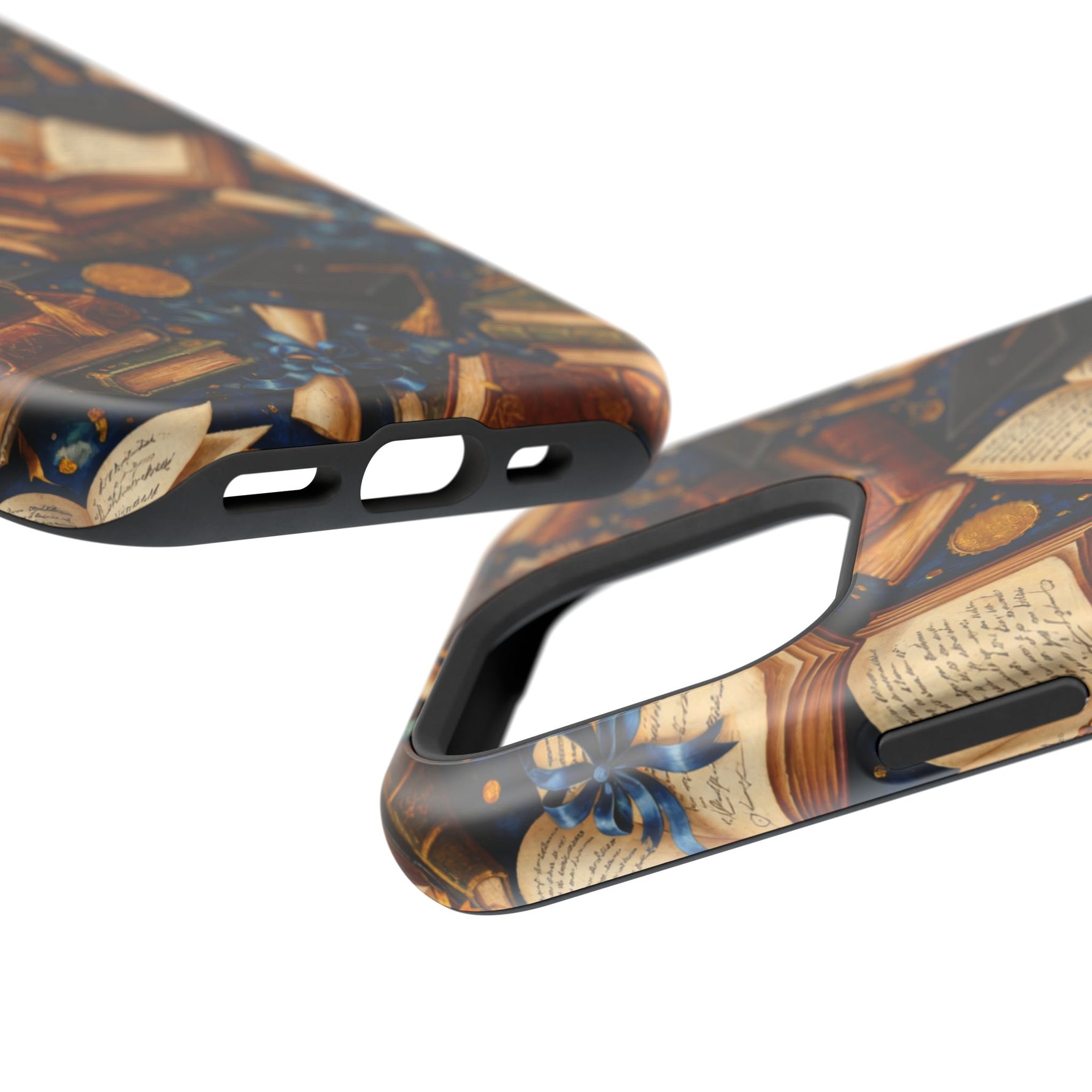 Vintage Books & Graduation Caps MagSafe Phone Case, Impact-Resistant Graduation Gift - iPhone 17 / Glossy - Shamo's