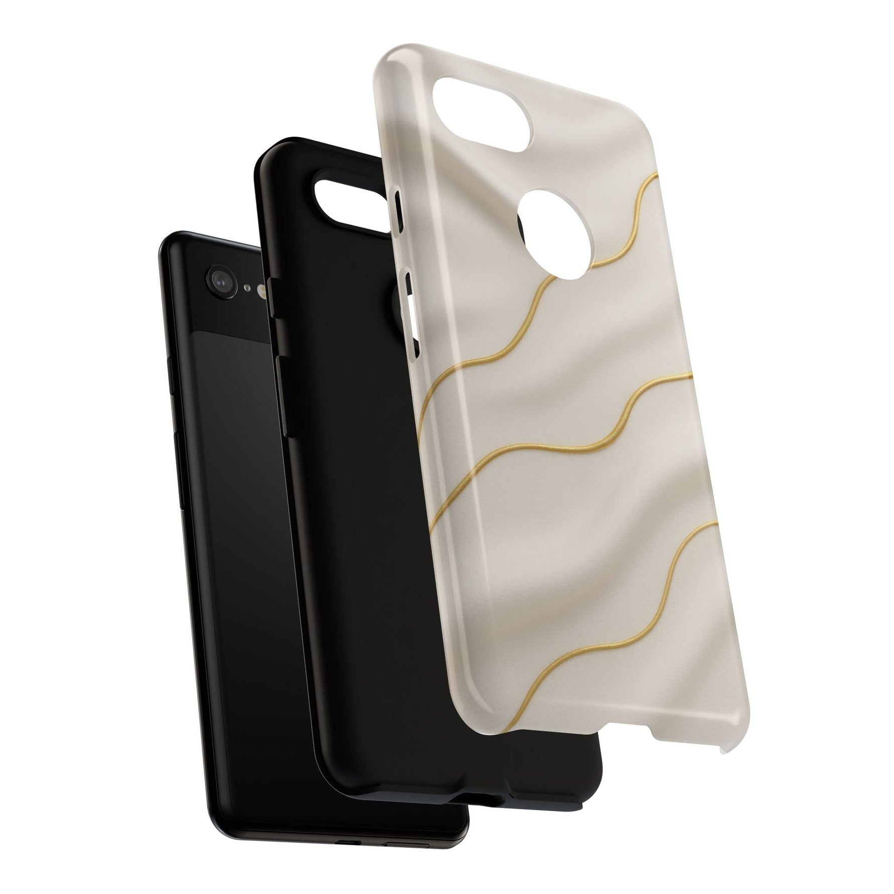 Elegant Gold Wave Tough iPhone Case  Shamo's