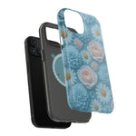 Frozen Floral Rose & Daisy Impact iPhone Case | MagSafe compatible  Shamo's