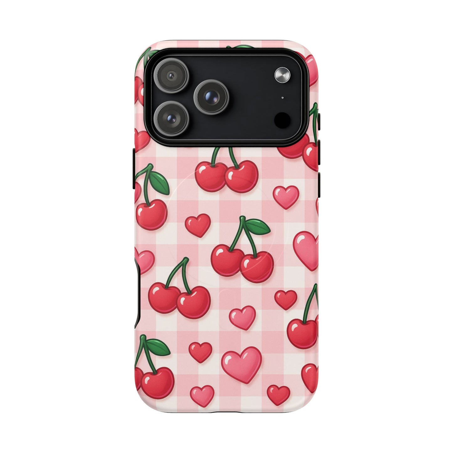 Y2K Cherries & Hearts iPhone Case | MagSafe