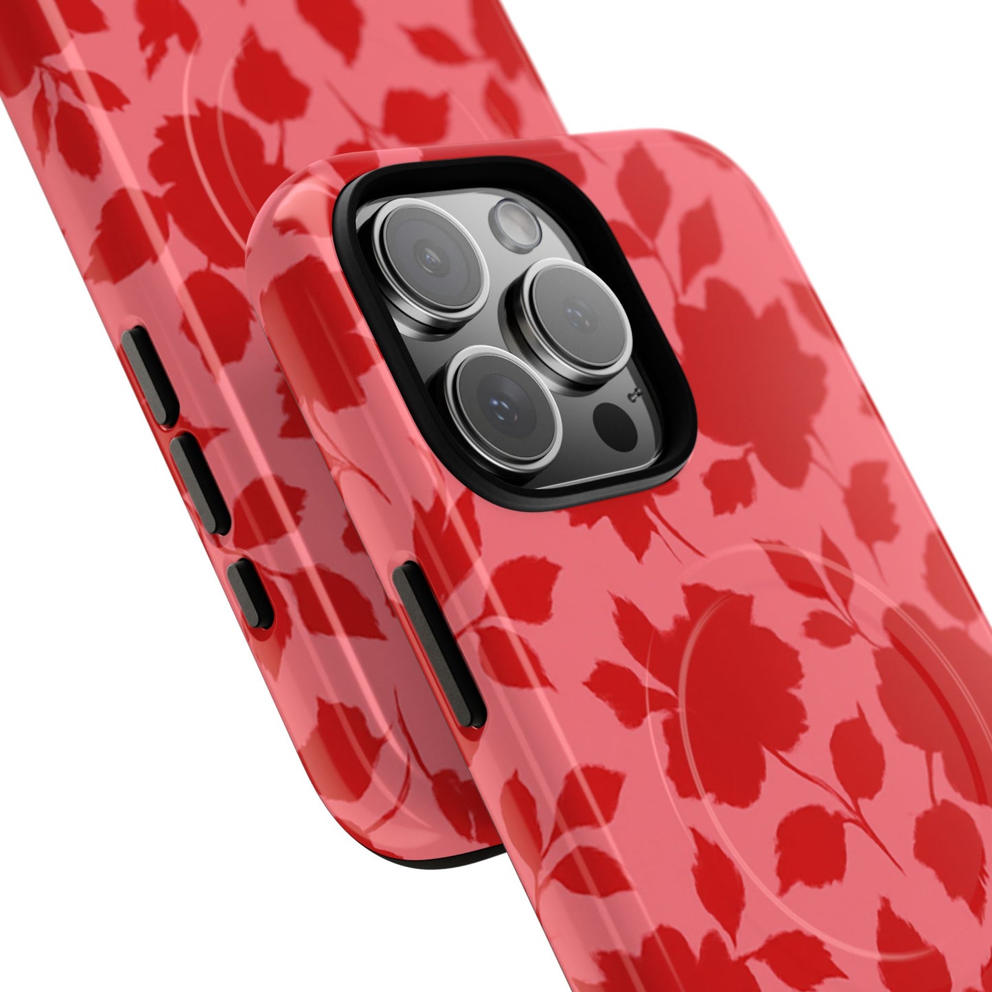 Red Floral Love iPhone Case (MagSafe compatible)