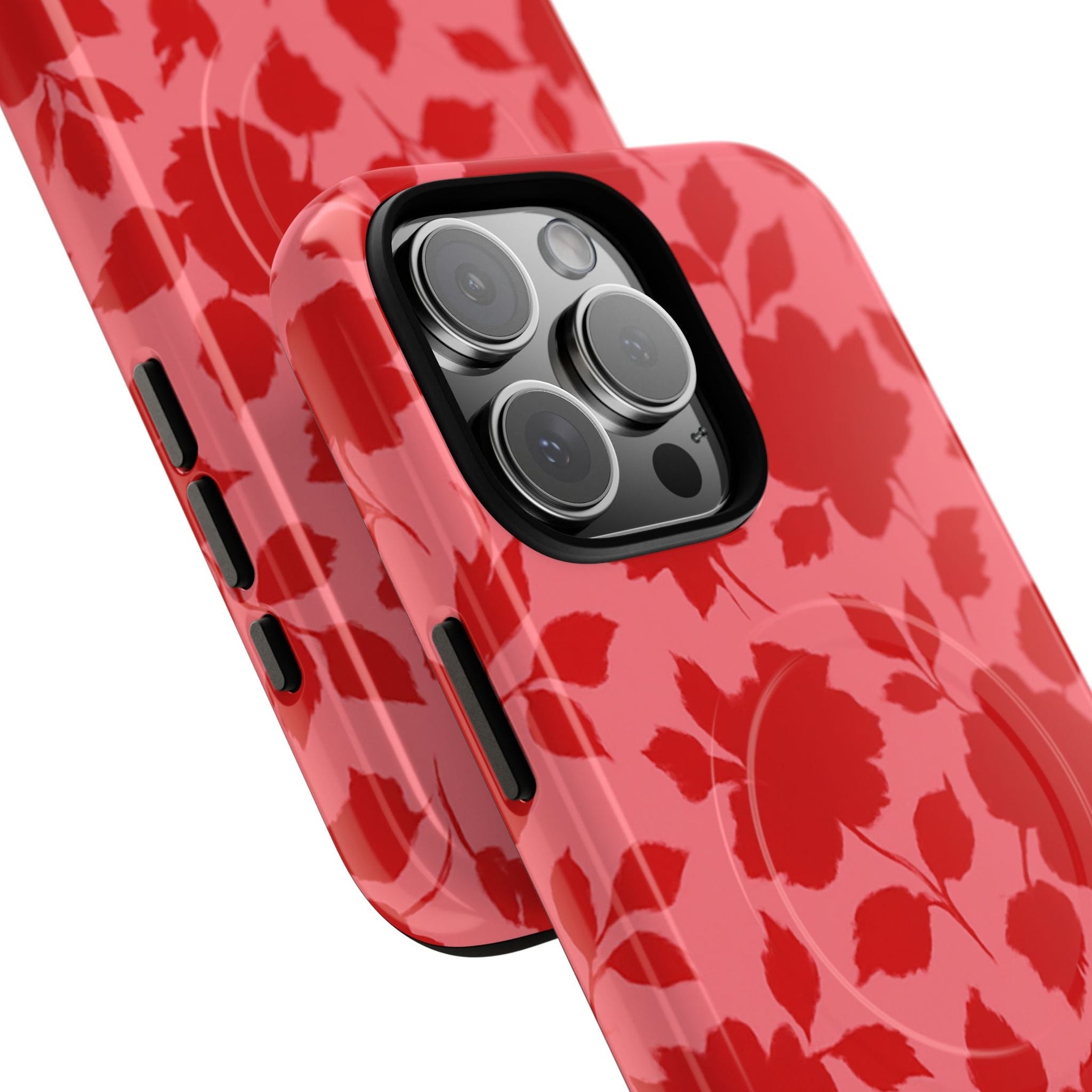 Red Floral Love iPhone Case (MagSafe compatible)  Shamo's