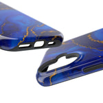 Blue Gold Marble Phone Case  Shamo's
