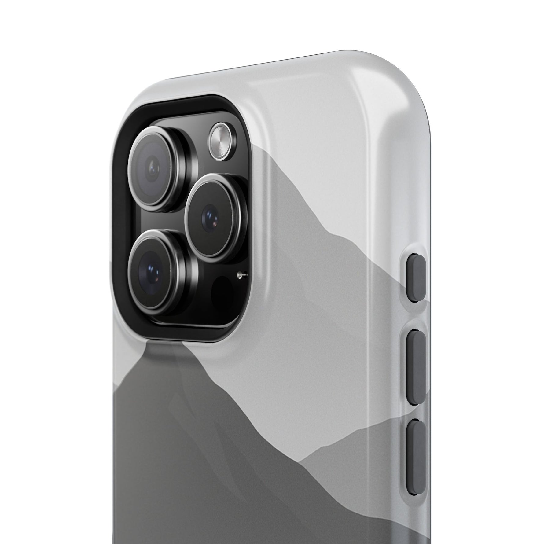 Monochrome Mountain Design iPhone Case | MagSafe