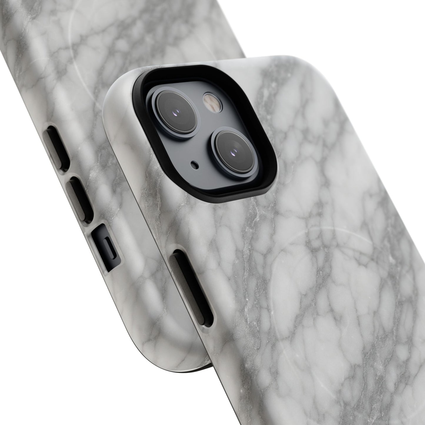 Silver Mist Marble iPhone Case with MagSafe