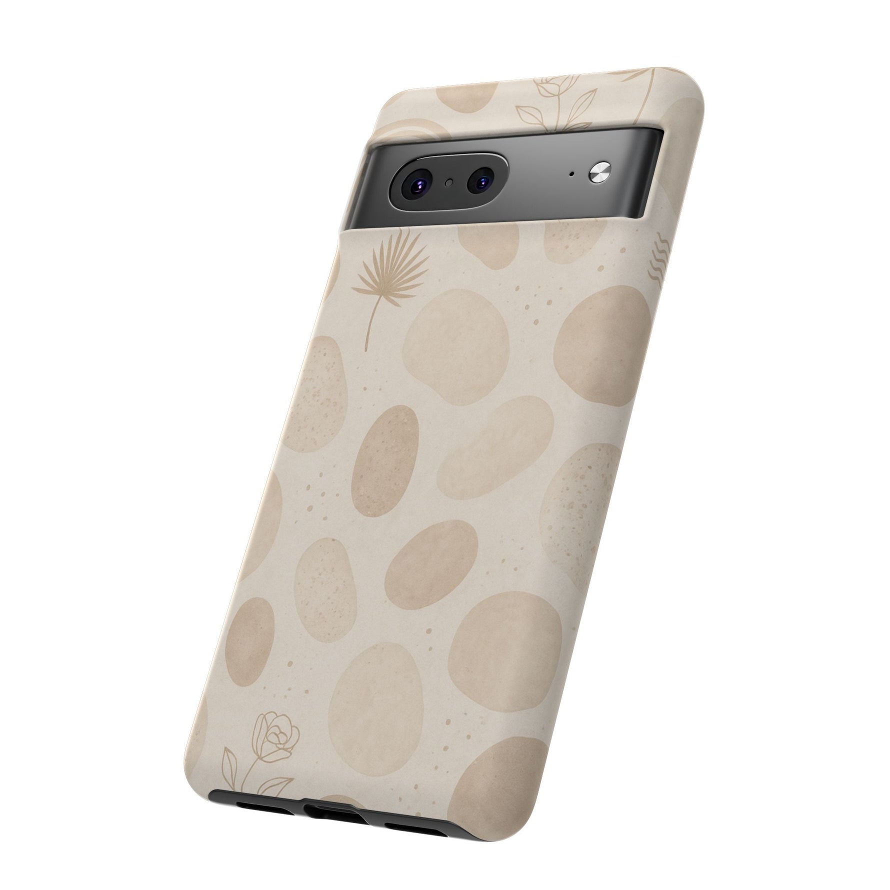 Neutral Pebble Pattern Tough iPhone Case  Shamo's