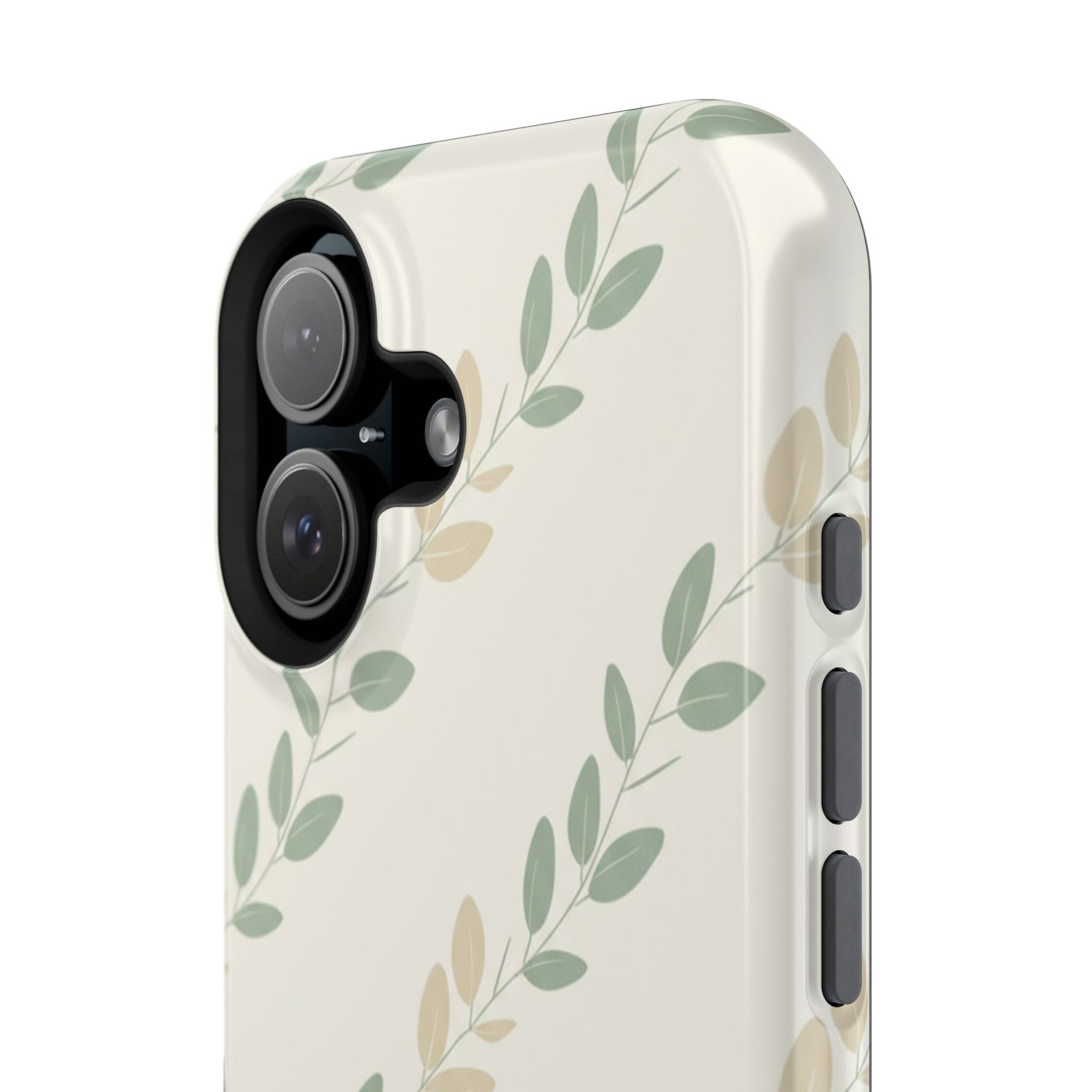 Eucalyptus Floral Laurel Magnetic Impact-Resistant Phone Case with MagSafe - iPhone 17 / Glossy - Shamo's