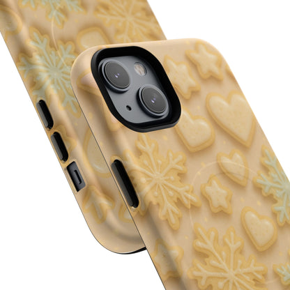 Heart & Snowflake Holiday iPhone Case — compatible with MagSafe