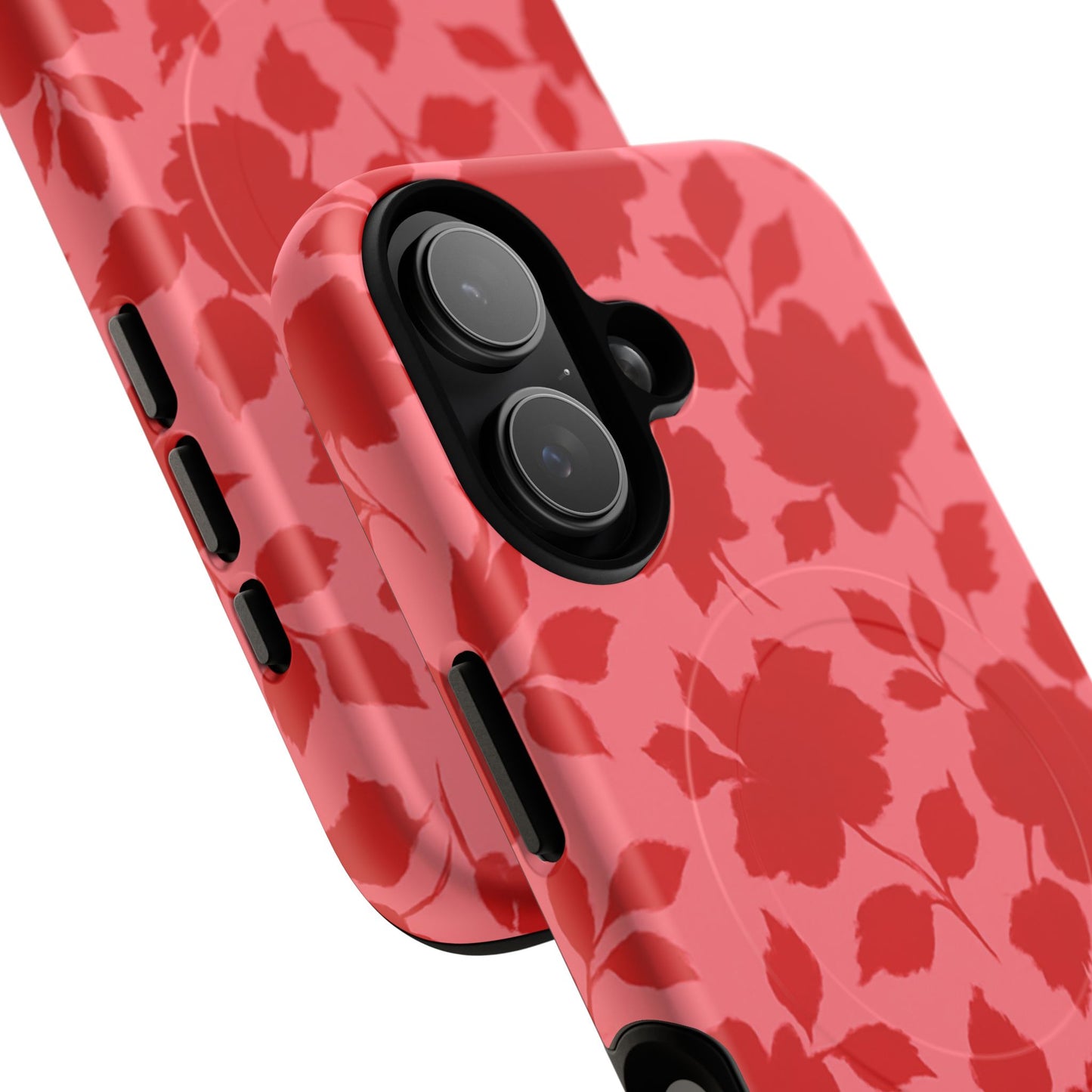 Red Floral Love iPhone Case (MagSafe compatible)