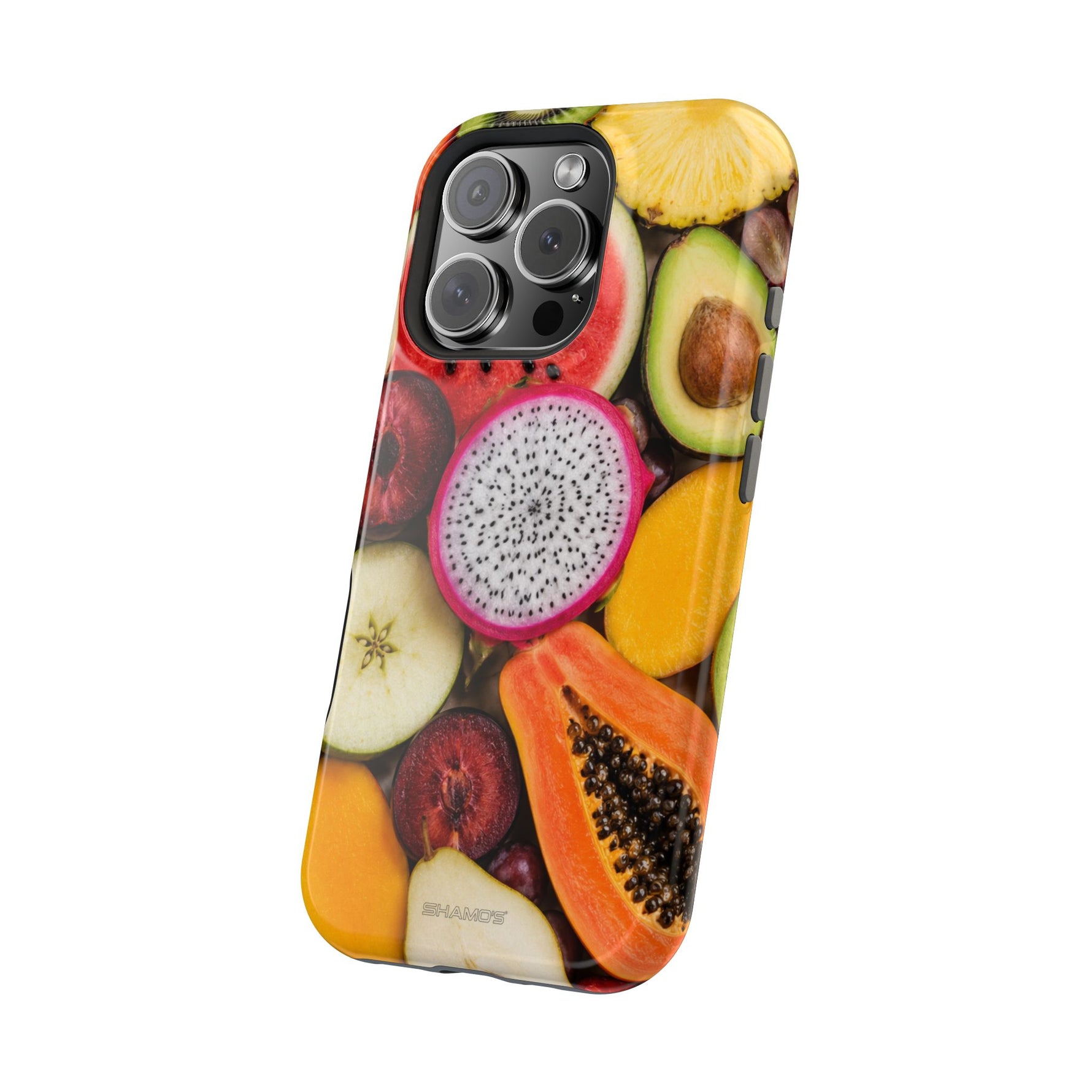 Tropical Fruit Magnetic Impact-Resistant Phone Case with MagSafe
