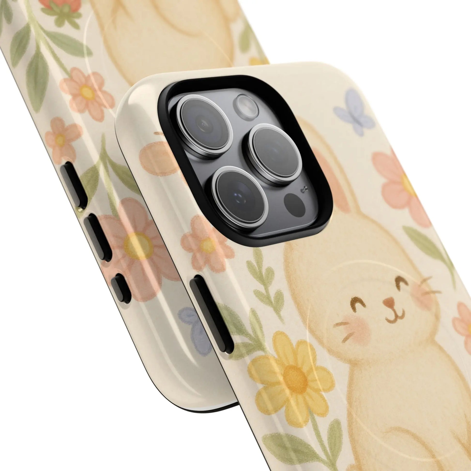 Fluffy Bunny Garden iPhone Case with MagSafe - Shamo's