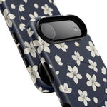 Navy Blossom Floral iPhone Case | MagSafe  Shamo's